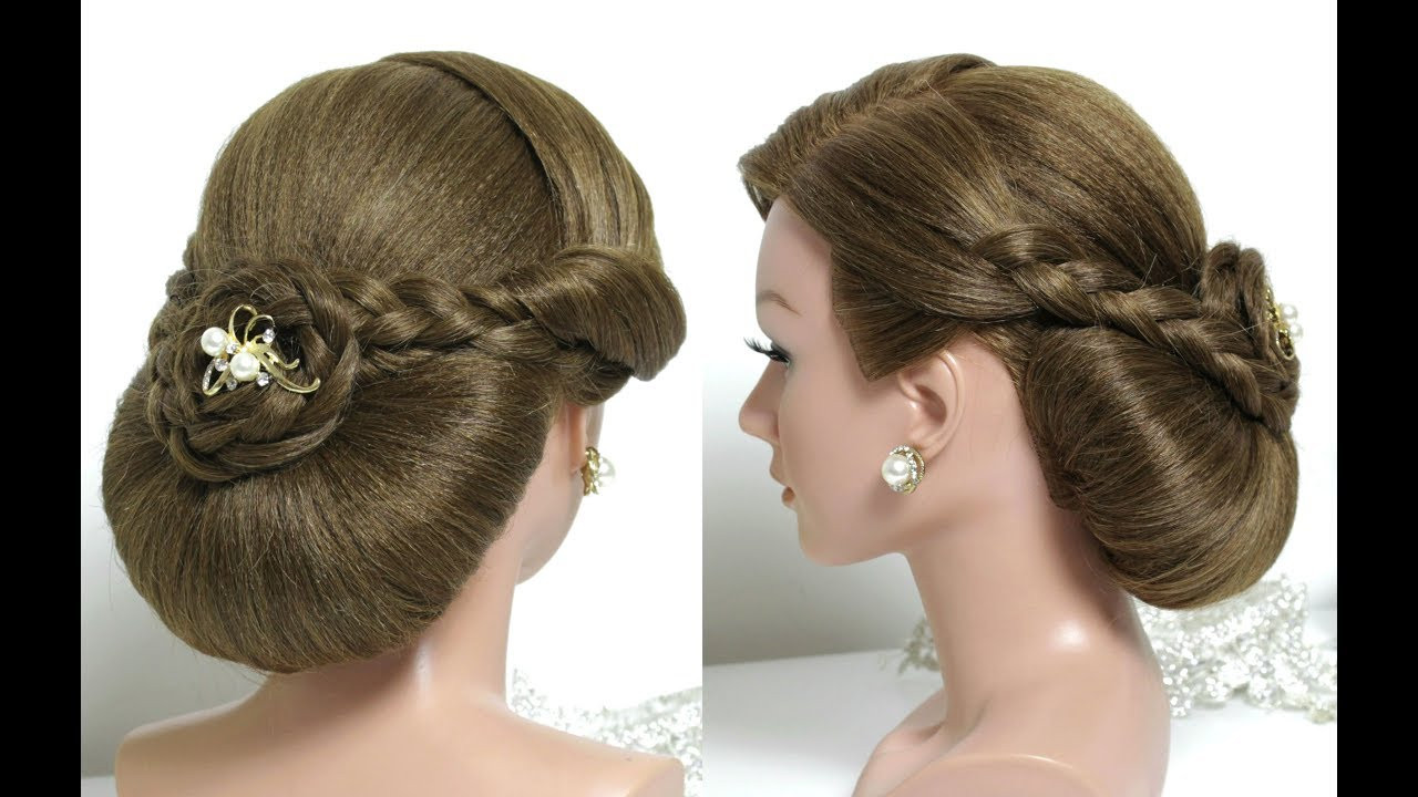 Easy Hairstyles For Beginners
 Bridal hairstyle for long hair tutorial Wedding updo with
