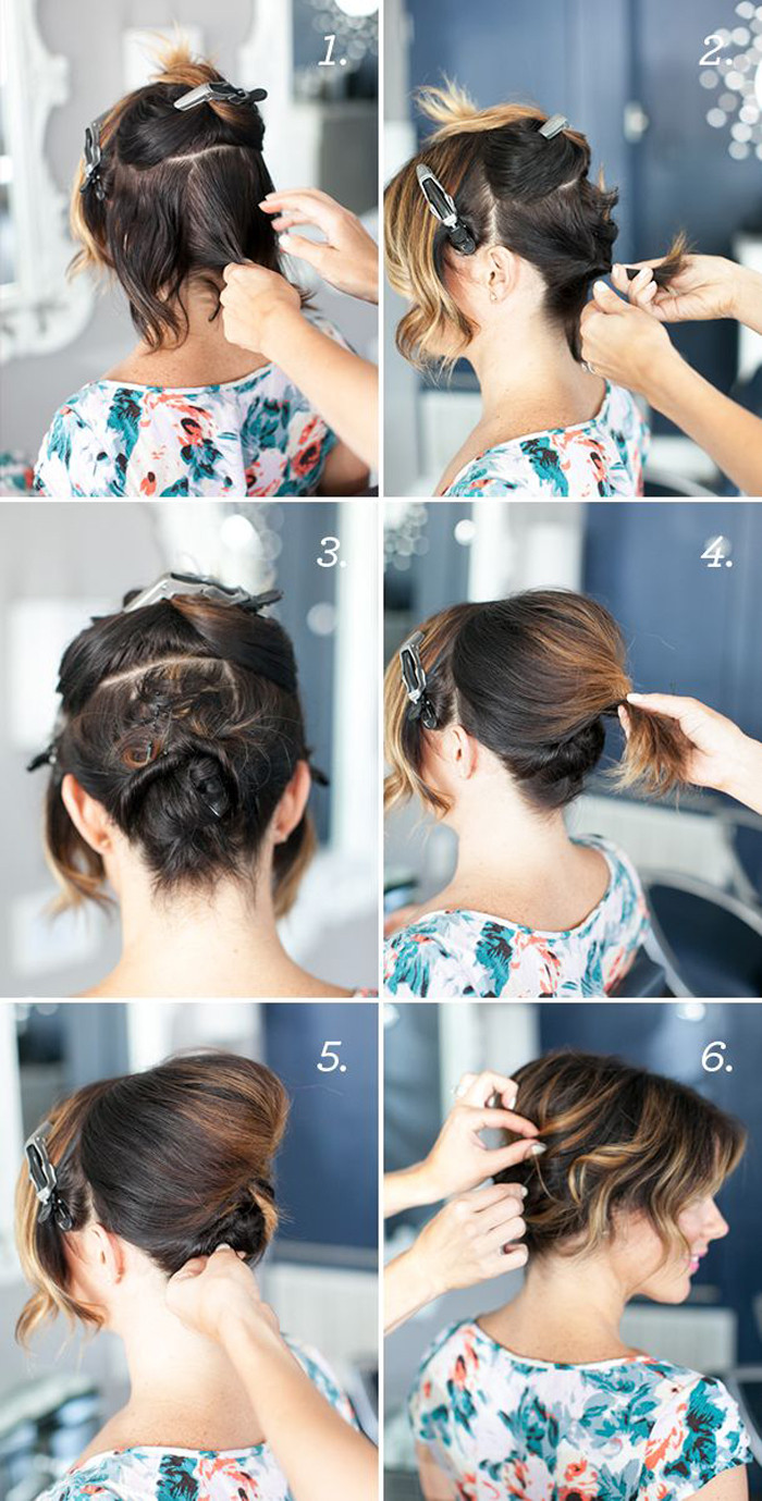 Easy Hairstyles For Short Hair Step By Step
 Easy Step By Step Hairstyles For Medium Hair