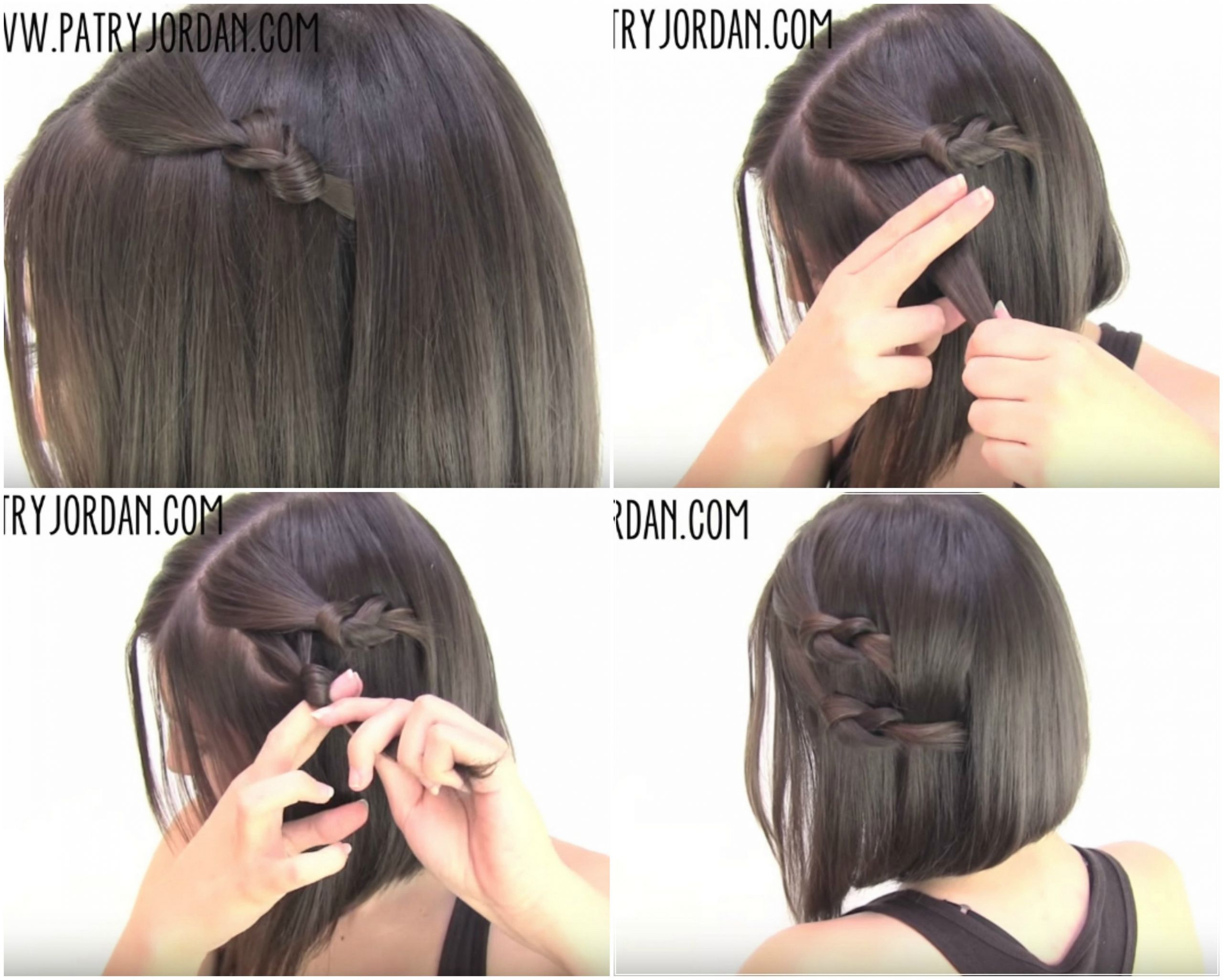 Easy Hairstyles For Short Hair Step By Step
 Video Hair Tutorial 4 Chic & Sassy Easy Hairstyles For