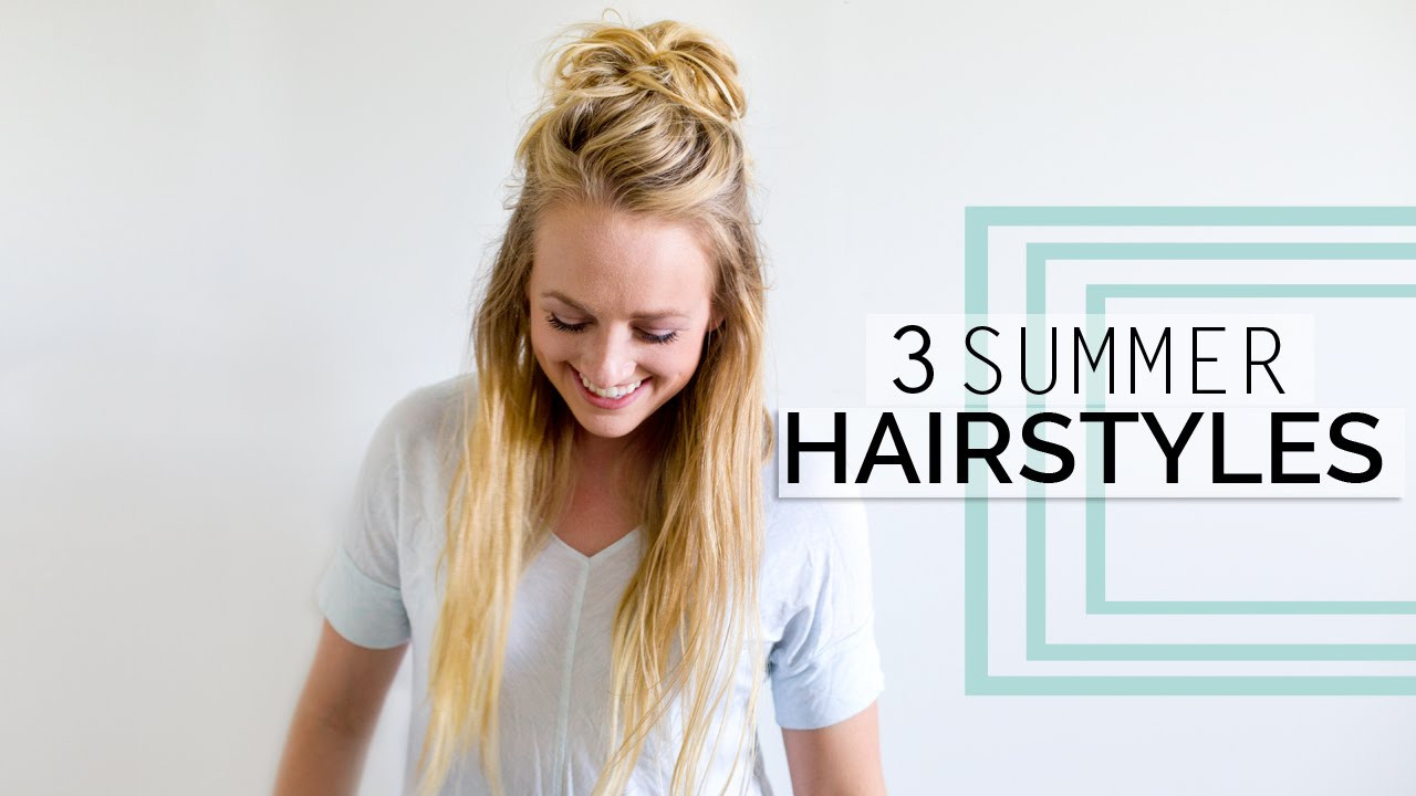 Easy Hairstyles For Summers
 3 Easy Summer HAIRSTYLES Quick & Easy