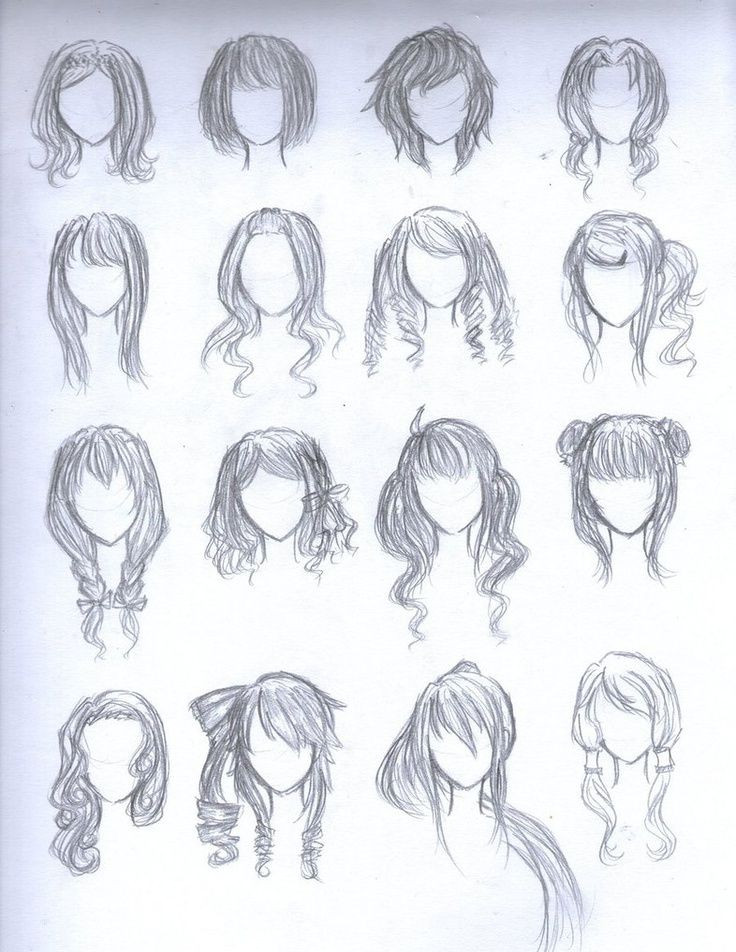 Easy Hairstyles To Draw
 chibi girl hairstyles Google Search Art in 2019