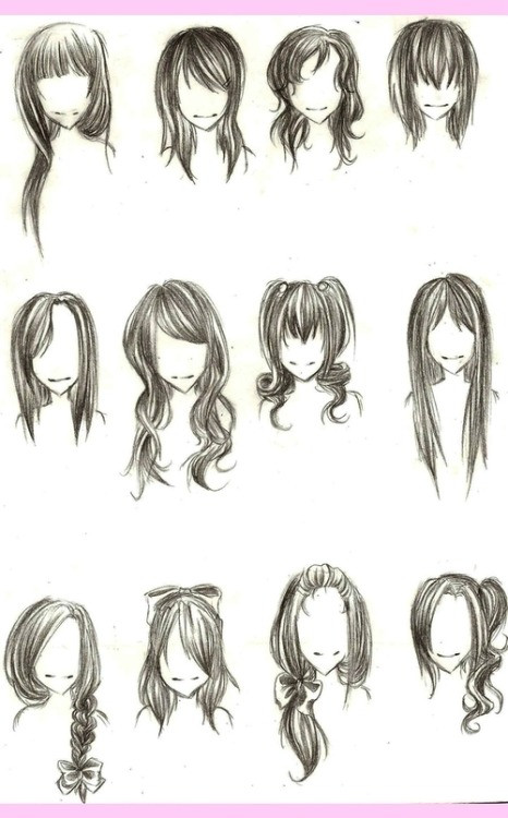 Easy Hairstyles To Draw
 cute drawing hairstyles