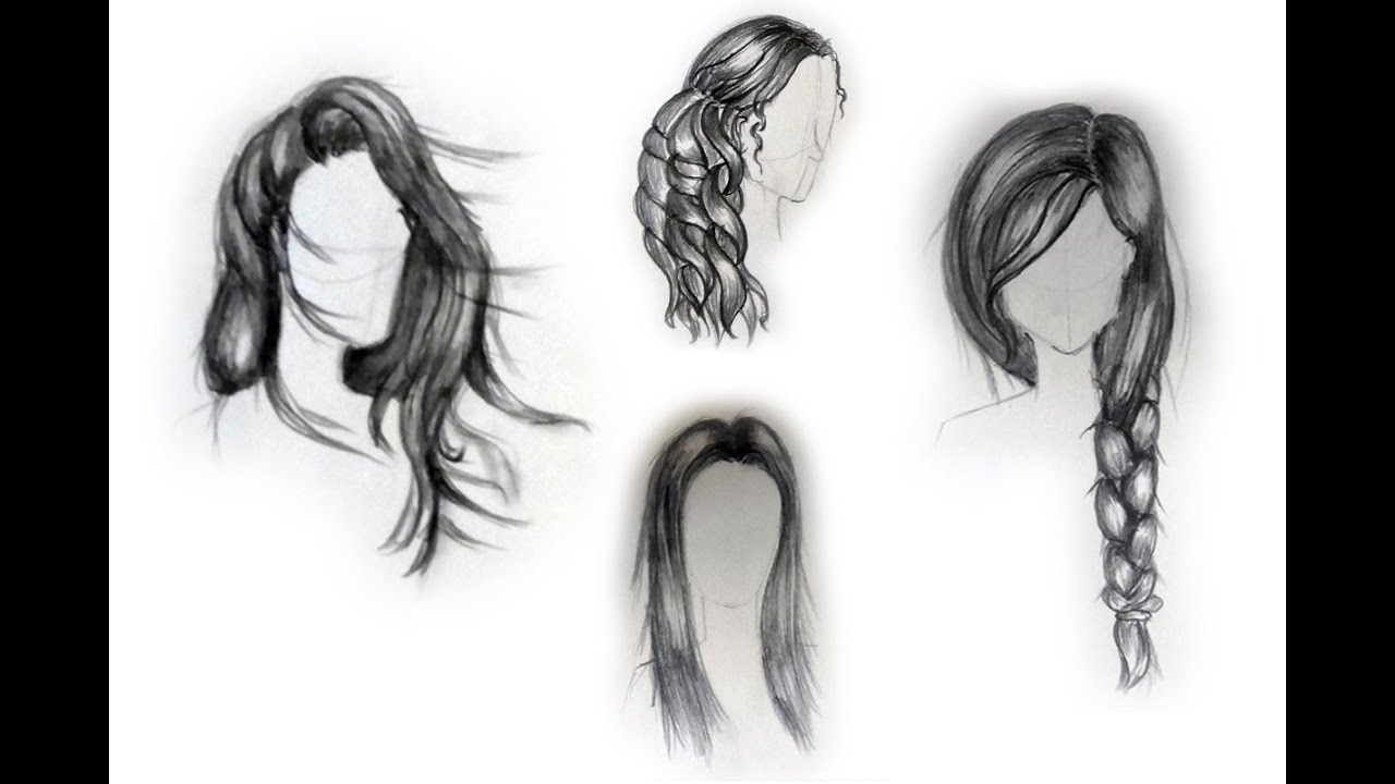 Easy Hairstyles To Draw
 How to draw female hairstyles For beginners