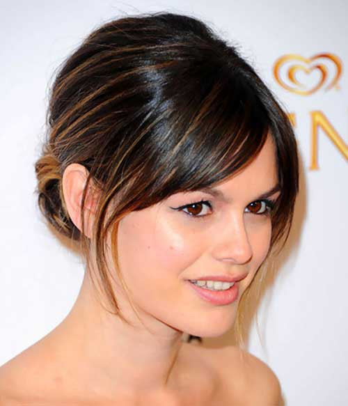 Easy Hairstyles With Bangs
 20 Bun Hairstyles with Bangs
