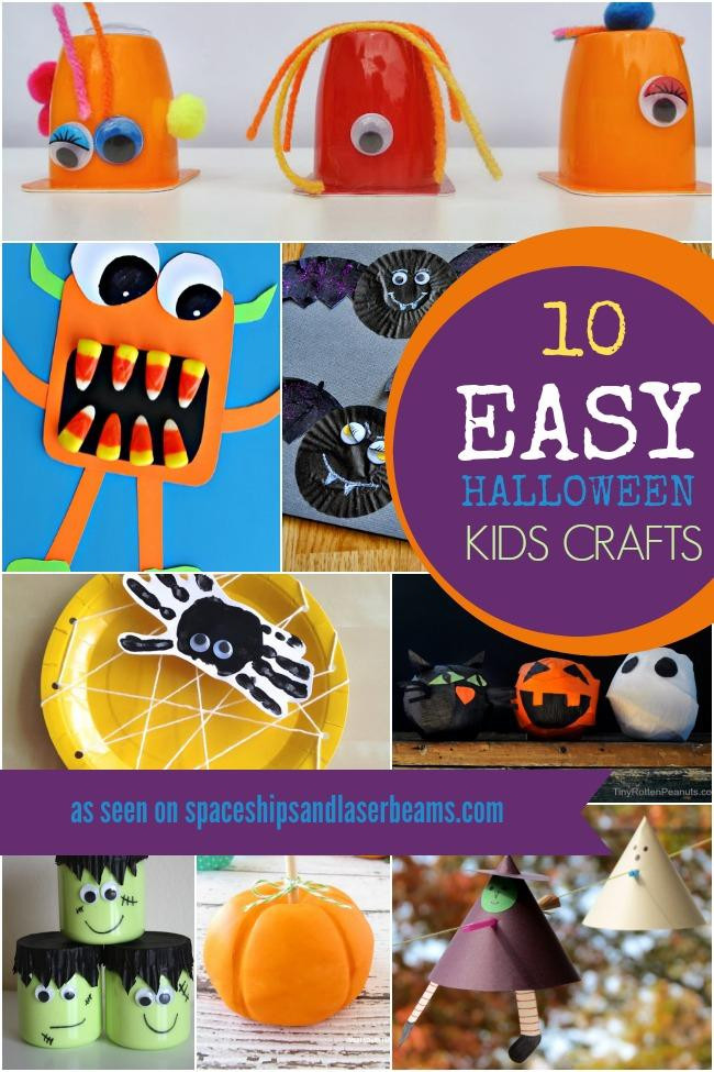 Easy Halloween Crafts For Kids
 10 Easy Halloween Party Crafts for Kids Spaceships and
