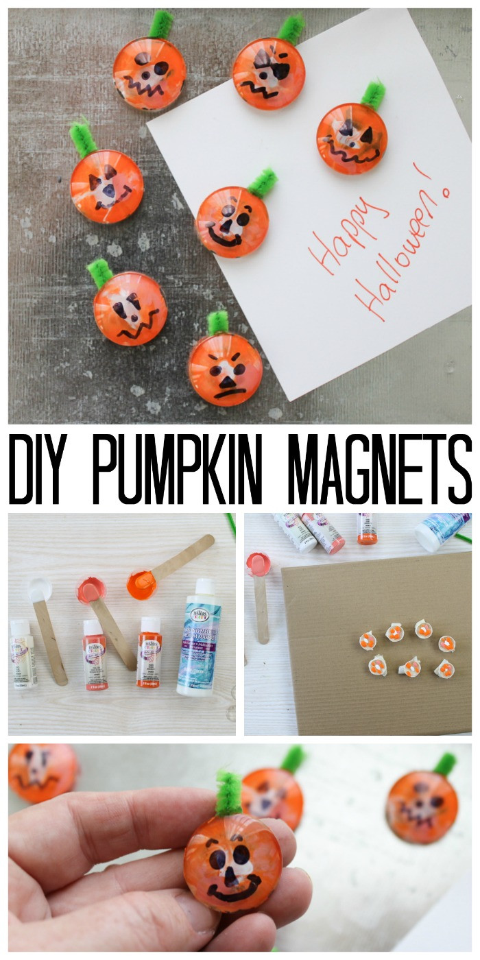 Easy Halloween Crafts For Kids
 Easy Halloween Crafts for Kids Pumpkin Magnets The