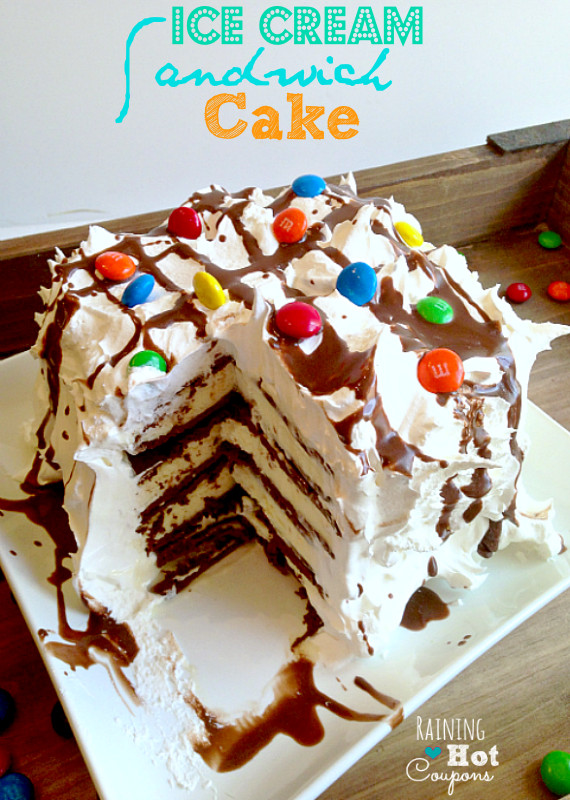 Easy Ice Cream Cake Recipes For Kids
 Ice Cream Sandwich Cake No Bake Recipe SUPER Easy