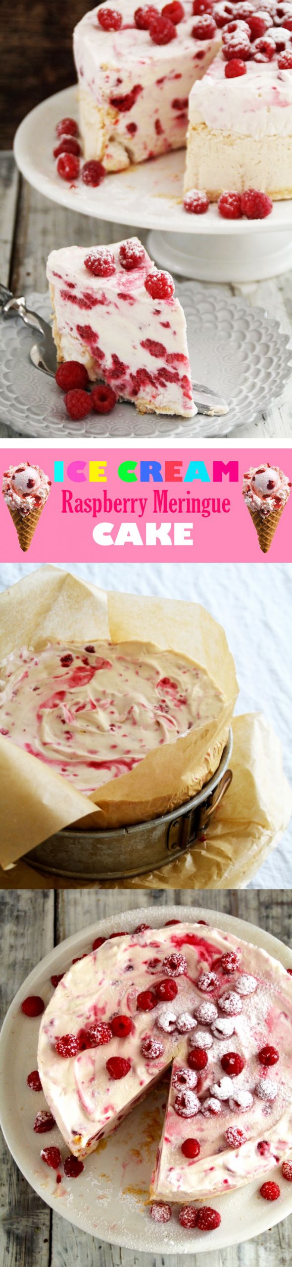 Easy Ice Cream Cake Recipes For Kids
 ice cream meringue cake recipe easy summer cream frozen