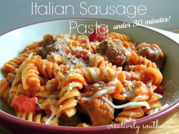 Easy Italian Sausage Recipes
 Quick and Delicious Italian Sausage Pasta