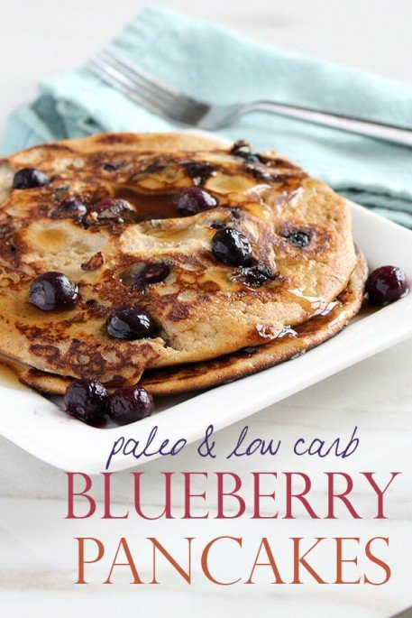 Easy Low Carb Pancakes
 Paleo & Low Carb Blueberry Pancakes