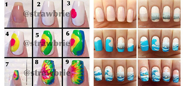 Easy Nail Art Designs For Beginners Step By Step
 20 Easy Step By Step Summer Nail Art Tutorials For