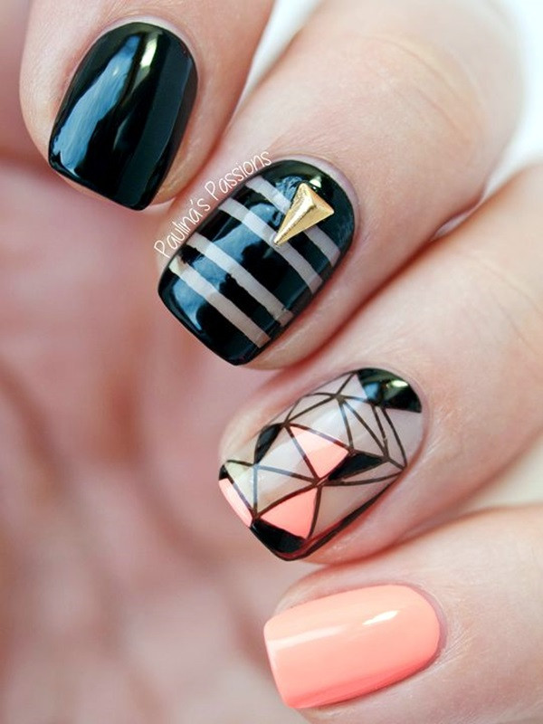 Easy Nail Art For Short Nails
 Latest 45 Easy Nail Art Designs for Short Nails 2016