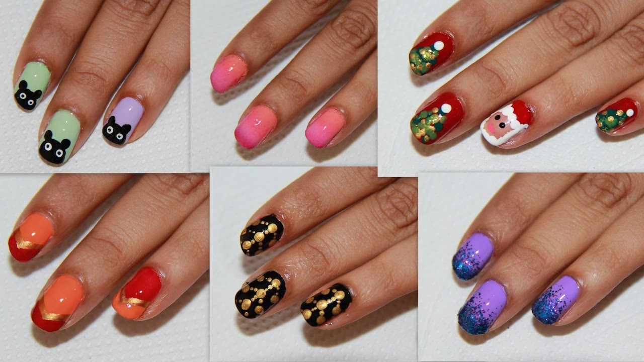 Easy Nail Ideas
 6 Easy Nail Art For Beginners