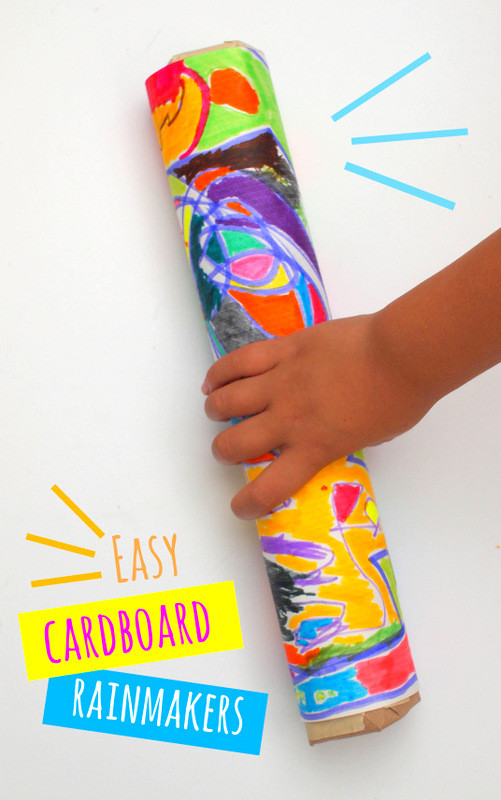 Easy Preschool Craft
 Easiest cardboard Rainmakers ever