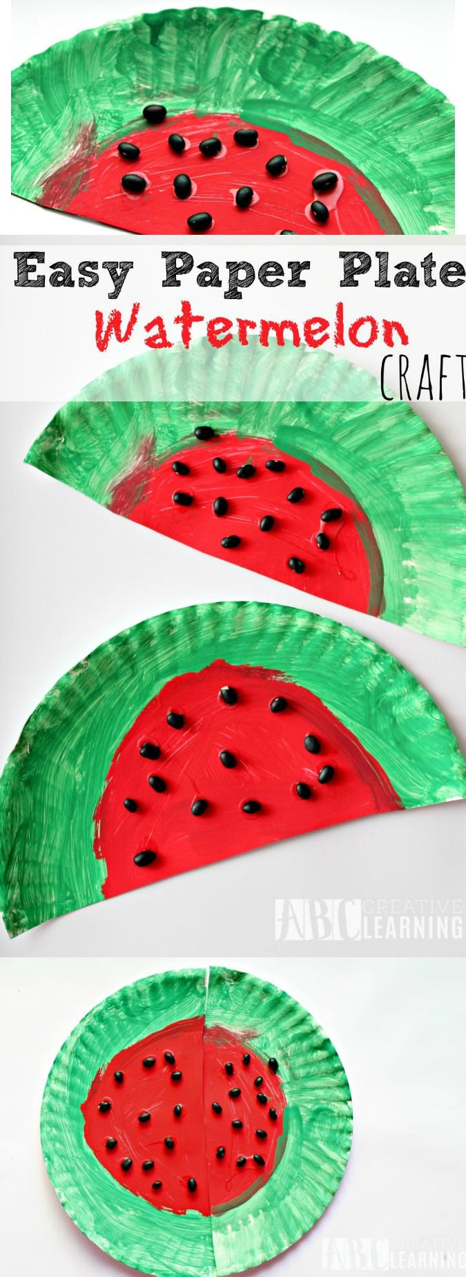 Easy Preschool Craft
 Easy Paper Plate Watermelon Kids Craft Perfect For Summer