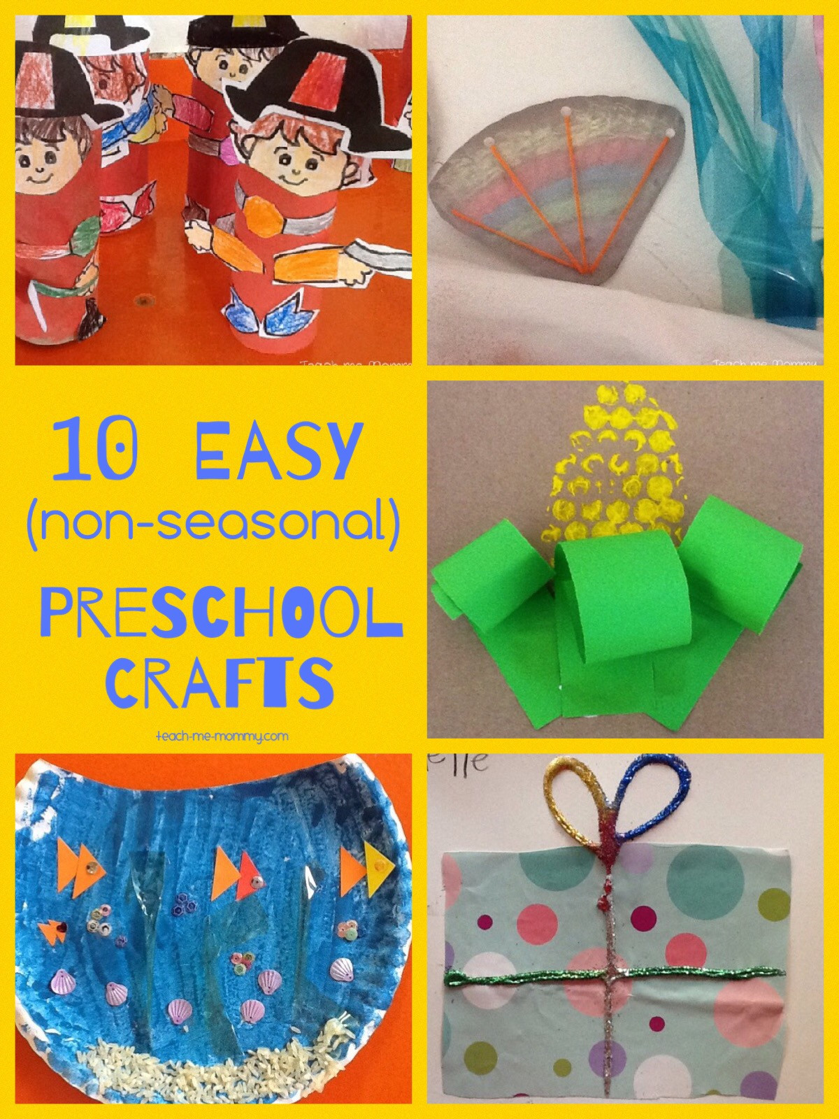Easy Preschool Craft Ideas
 Easy Crafts for Preschoolers Teach Me Mommy