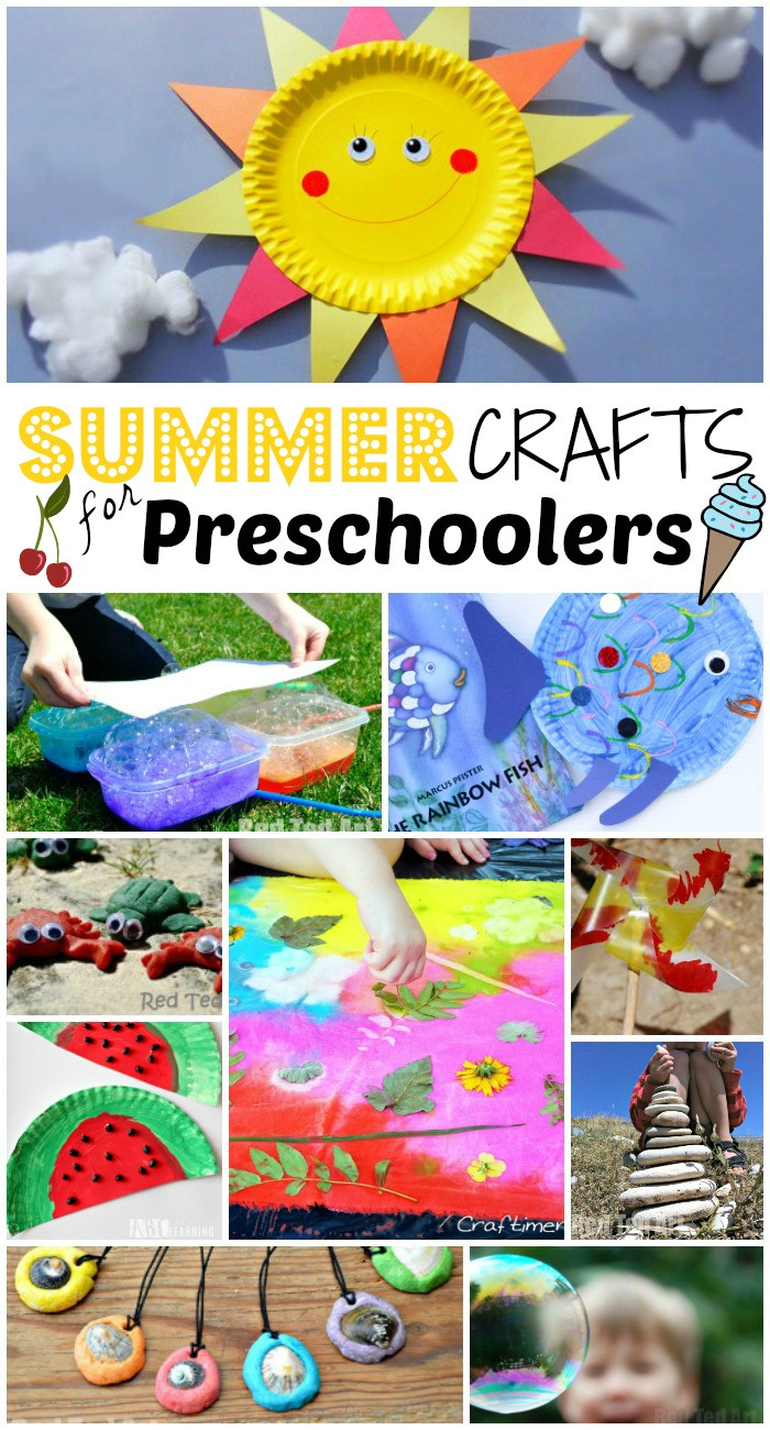 Easy Preschool Craft Ideas
 Summer Crafts for Preschoolers Red Ted Art s Blog