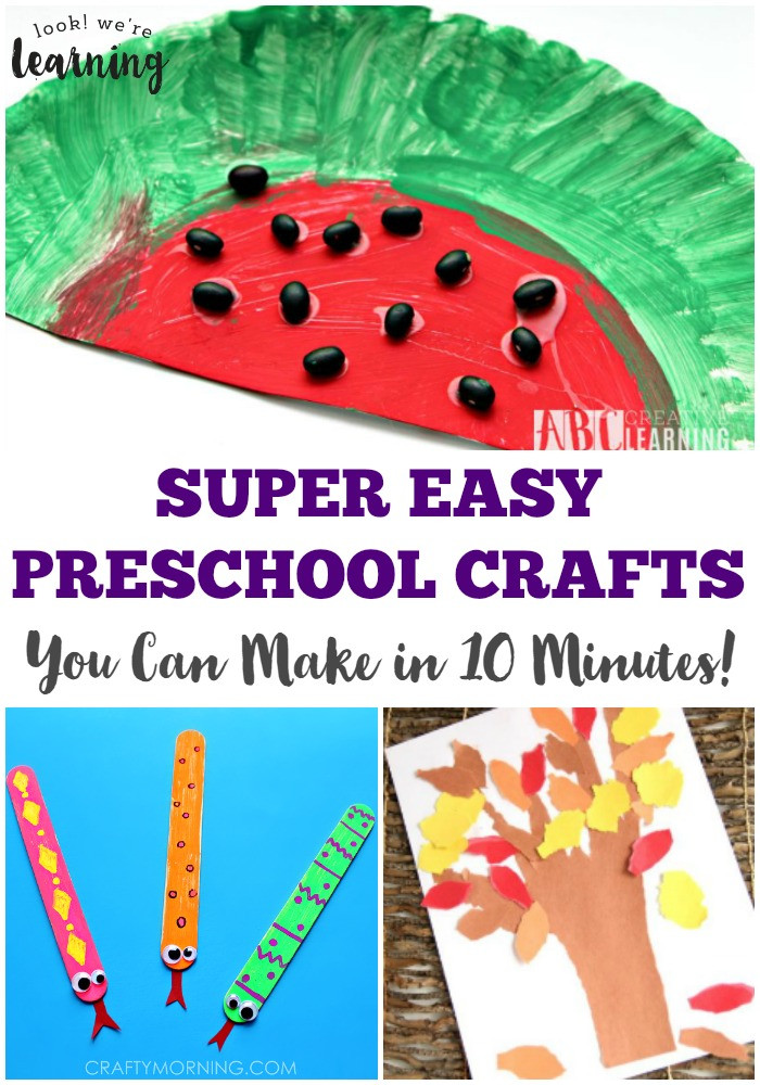 Easy Preschool Crafts
 10 Minute Easy Preschool Crafts Look We re Learning