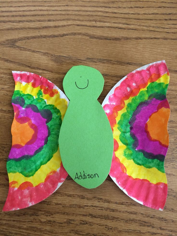 Easy Preschool Crafts
 Easy paper plate butterflies