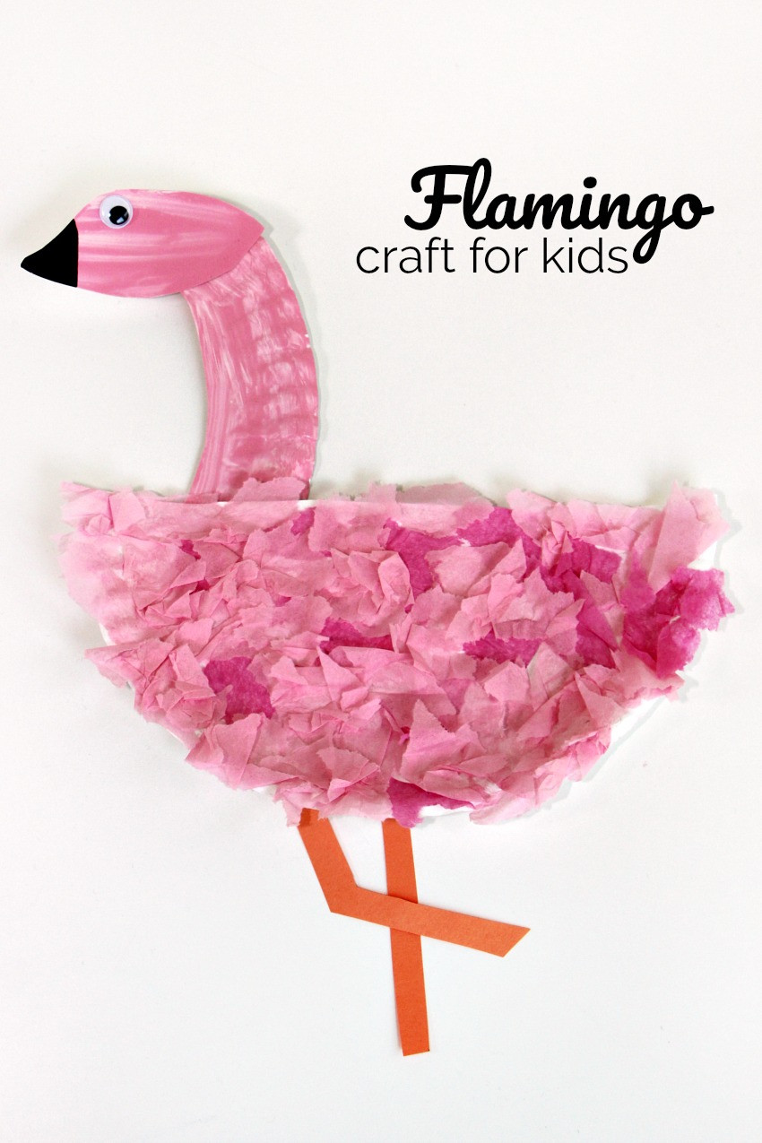 Easy Preschool Crafts
 Easy Paper Plate Flamingo Craft for Kids