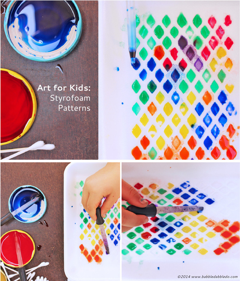 Easy Projects For Preschoolers
 Art Activities for Kids Styrofoam Patterns