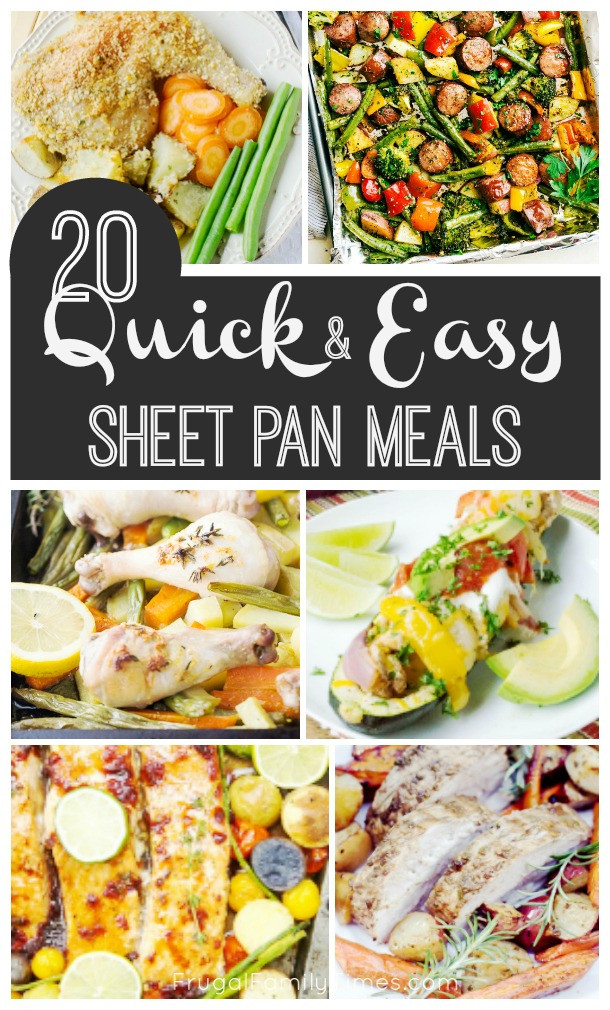 Easy Sheet Pan Dinners
 20 Quick Healthy and Easy Sheet Pan Dinners