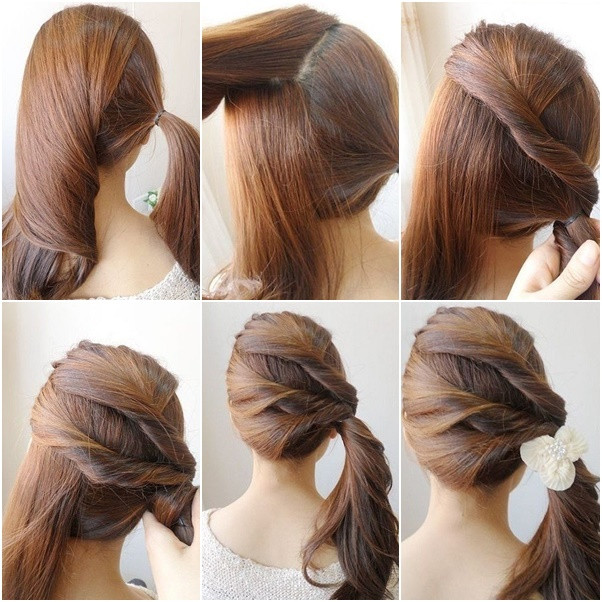 Easy Side Hairstyles
 How to DIY Simple Twist Side Ponytail Hairstyle