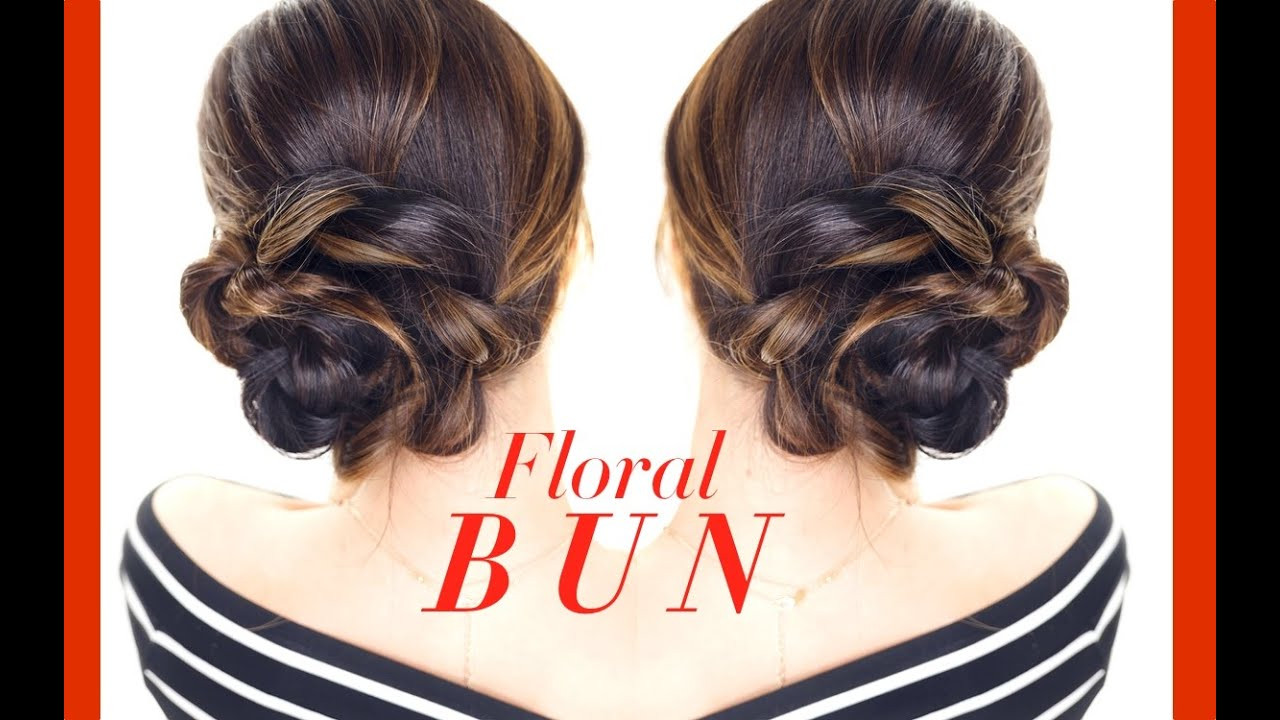 Easy Side Hairstyles
 FLORAL Side BUN Hairstyle 👸★ Easy Holiday Updo Hairstyles