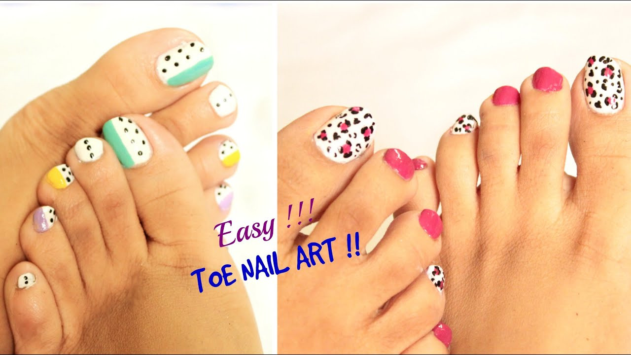 Easy Toe Nail Art
 2 Easy and quick Toe Nail Art designs tutorial