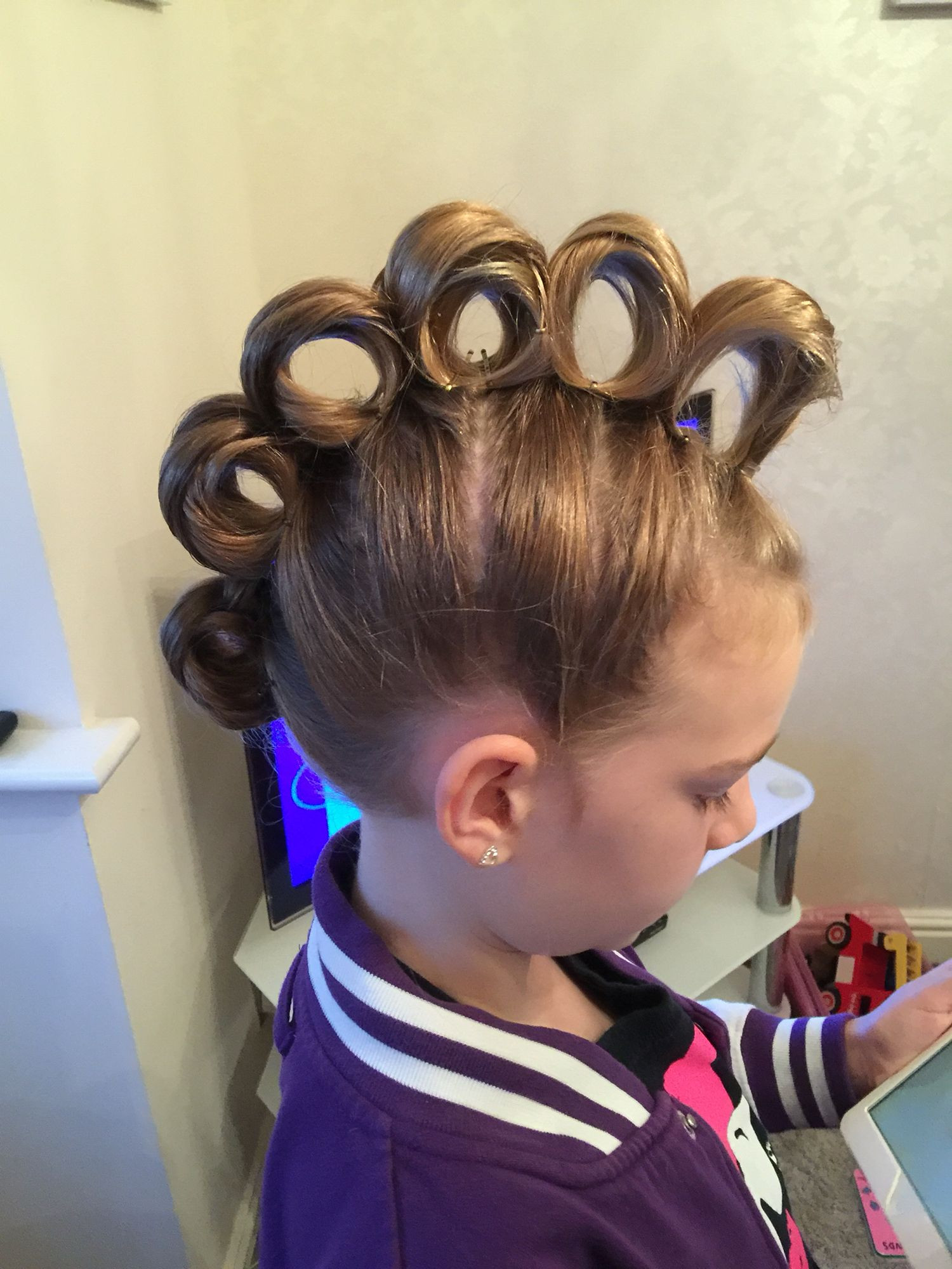 Easy Wacky Hairstyles
 Rolling Mohawk for crazy hair day hair