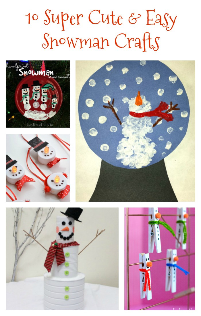 Easy Winter Crafts For Toddlers
 10 Fun and Easy Snowman Crafts Re Fabbed