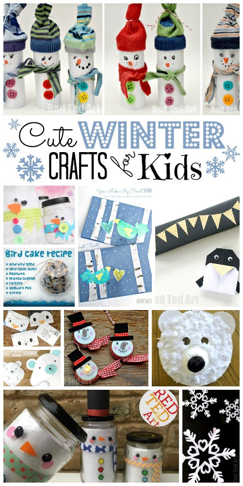 Easy Winter Crafts For Toddlers
 Easy Winter Crafts for Kids Red Ted Art