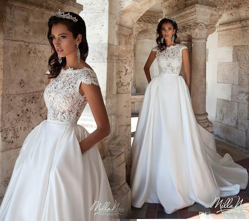 Ebay Wedding Gowns
 New White ivory Wedding dress Bridal Gown custom size 6 8