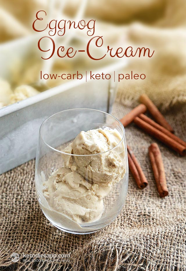 Eggnog Ice Cream Recipe
 Keto Eggnog Ice Cream