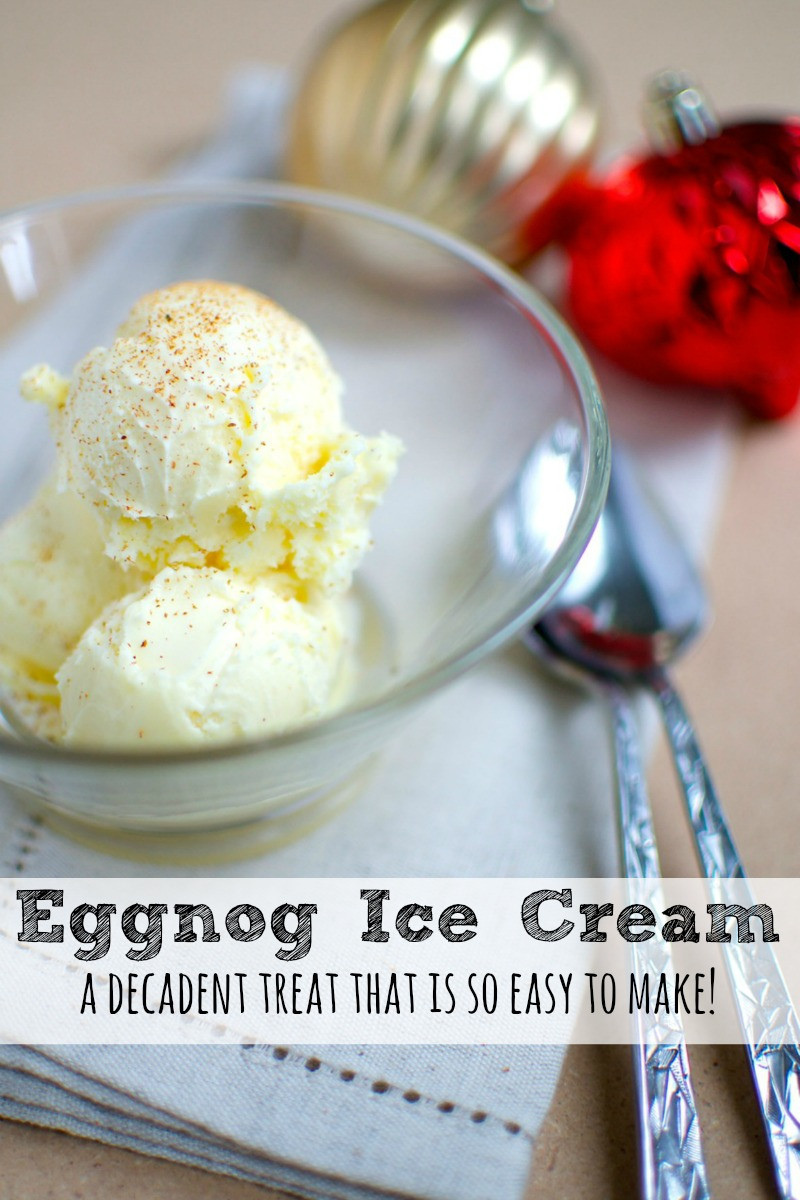 Eggnog Ice Cream Recipe
 Eggnog Ice Cream Recipe