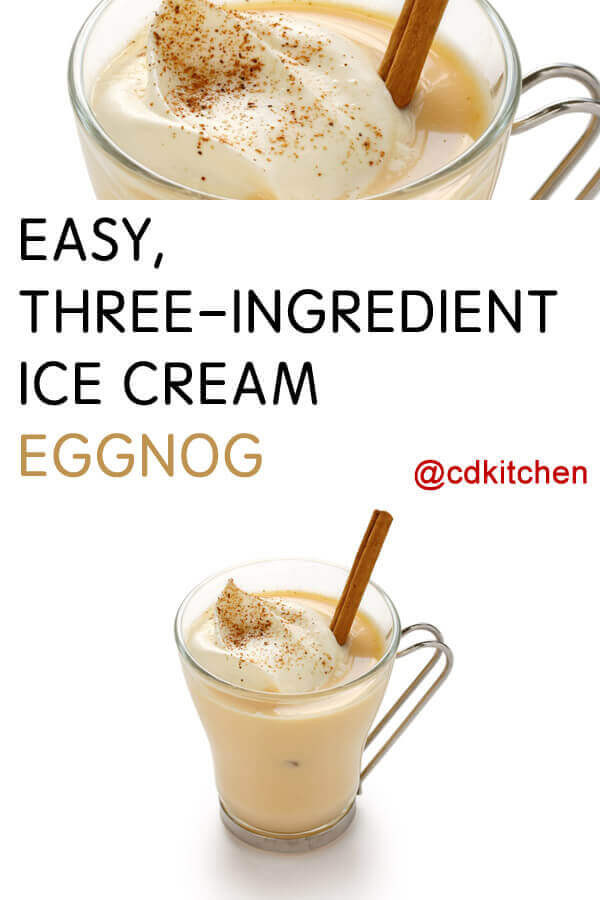 Eggnog Ice Cream Recipe
 Easy Three Ingre nt Ice Cream Eggnog Recipe from
