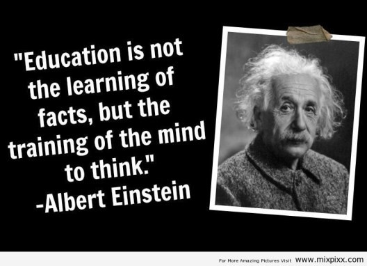 Einstein Quotes Education
 If we were having coffee