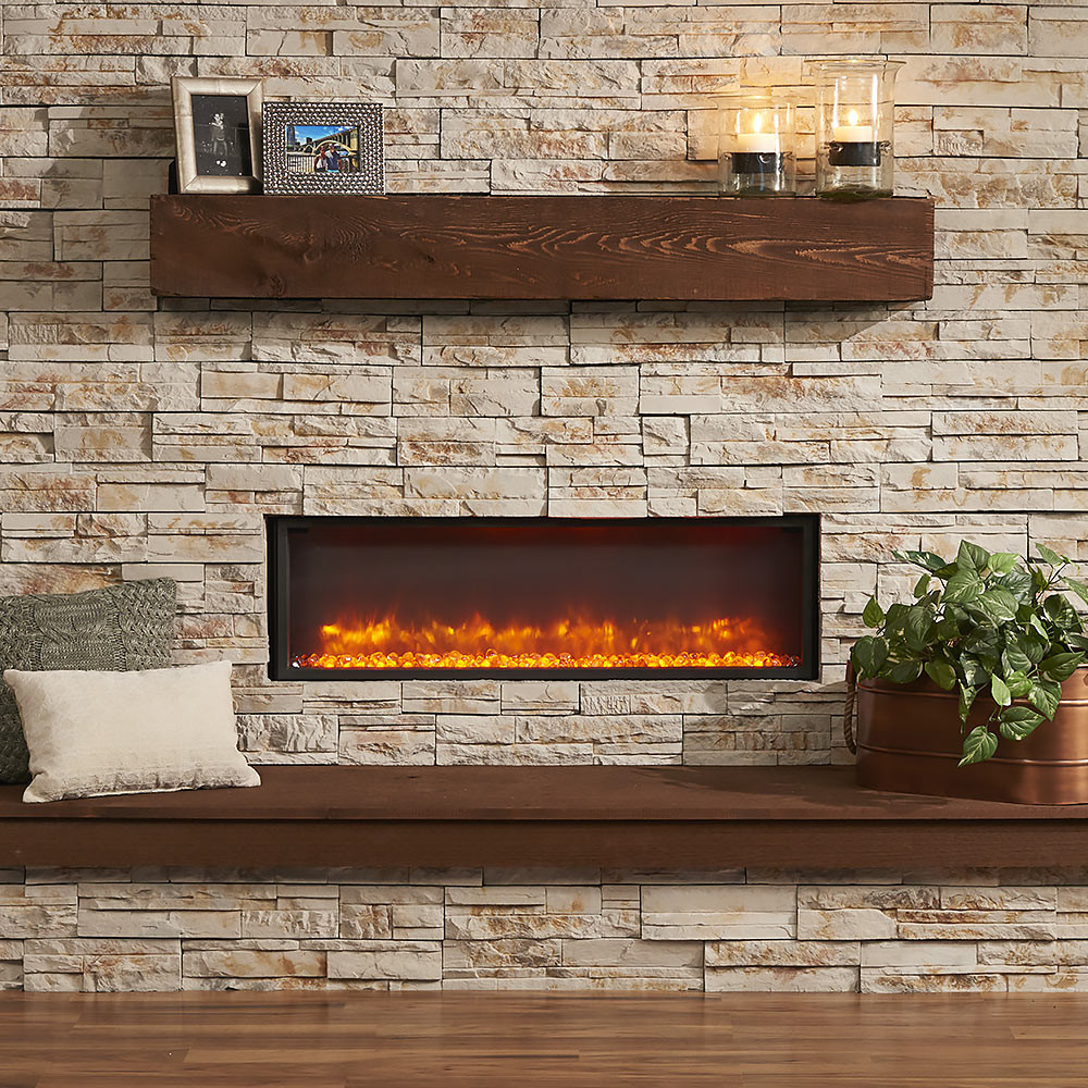 Electric Fireplace Built In
 GreatCo 44" Linear Built In Electric Fireplace