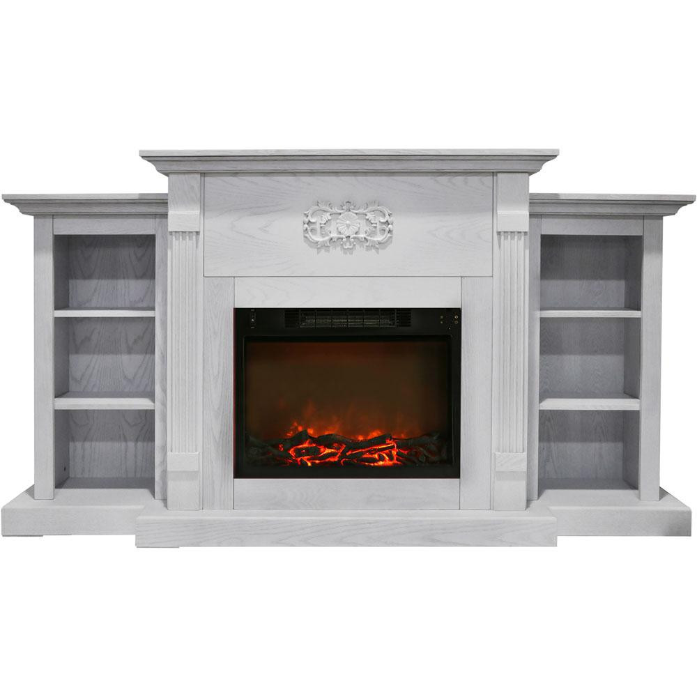 Electric Fireplace Built In
 Hanover Classic 72 in Electric Fireplace in White with