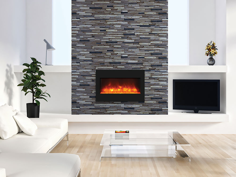 Electric Fireplace Built In
 Amantii Zero Clearance 33" Built in Electric Fireplace