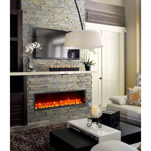 Electric Fireplace Built In
 Dynasty 55" Built in LED Electric Fireplace & Reviews