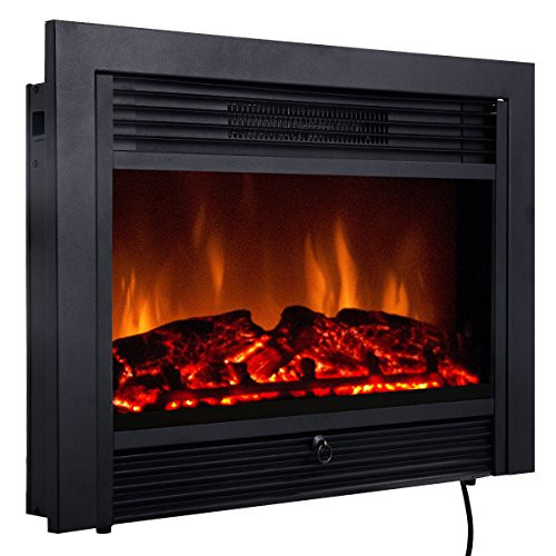Electric Fireplace Logs Inserts
 Giantex 28 5" Electric Fireplace Insert with Heater Glass