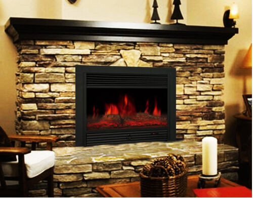 Electric Fireplace Logs Inserts
 28 5" Embedded Electric Fireplace Insert Heater Remote