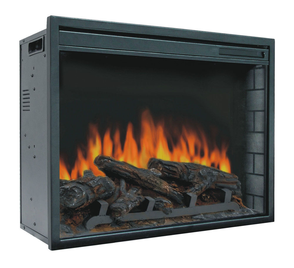 Electric Fireplace Logs Inserts
 23" Electric Firebox Insert with Fan Heater and Glowing