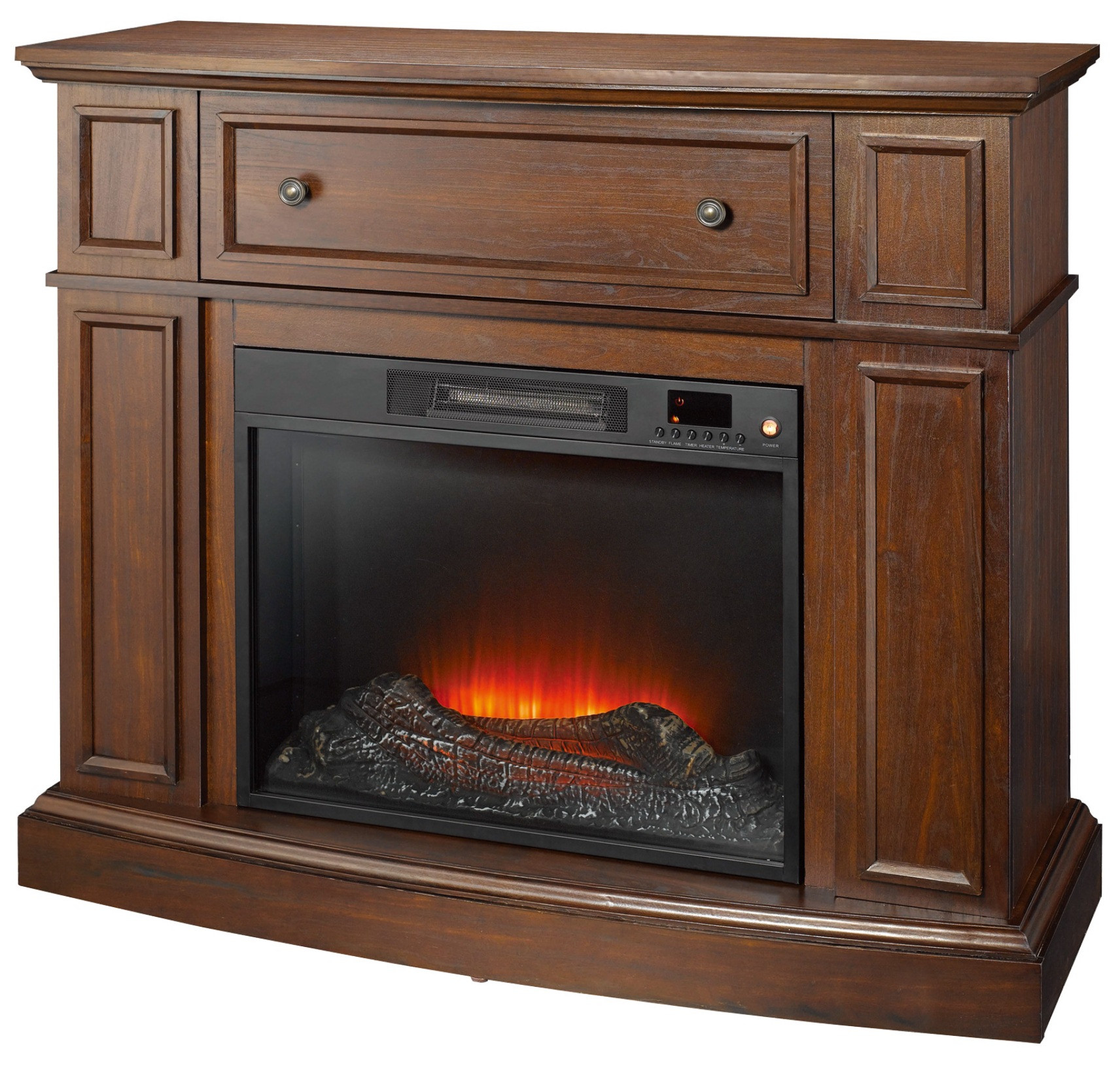 Electric Fireplace Sears
 Essential Home Shaw Electric Fireplace Cherry