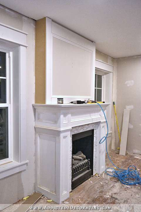 Electric Fireplace Surround Plans
 How To Build A Quick And Easy Fireplace Overmantel