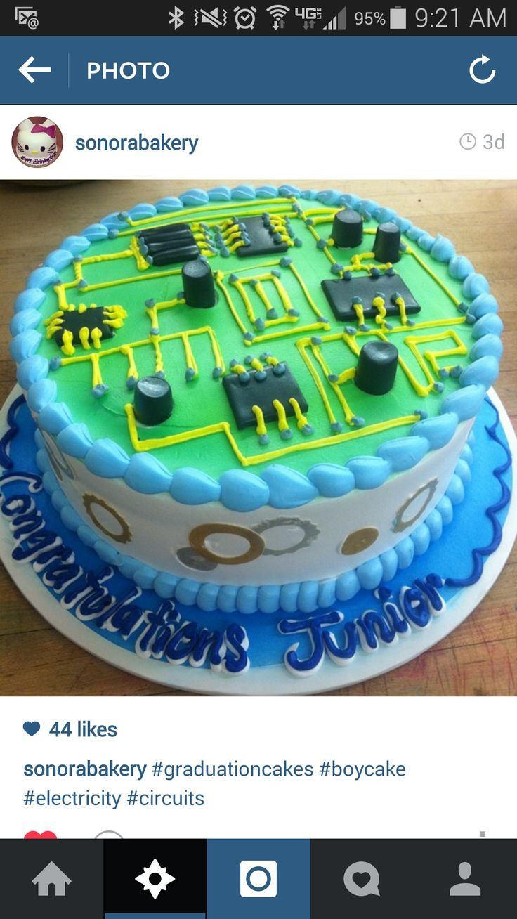 Electrical Engineering Graduation Party Ideas
 Jr Graduation Cake for Electrical Engineering in 2019