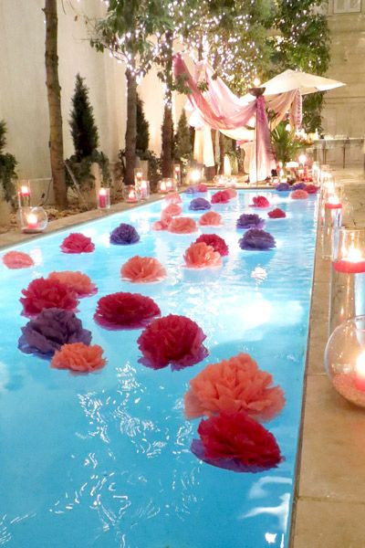 Elegant Pool Party Ideas
 Pool Party Decorating Ideas