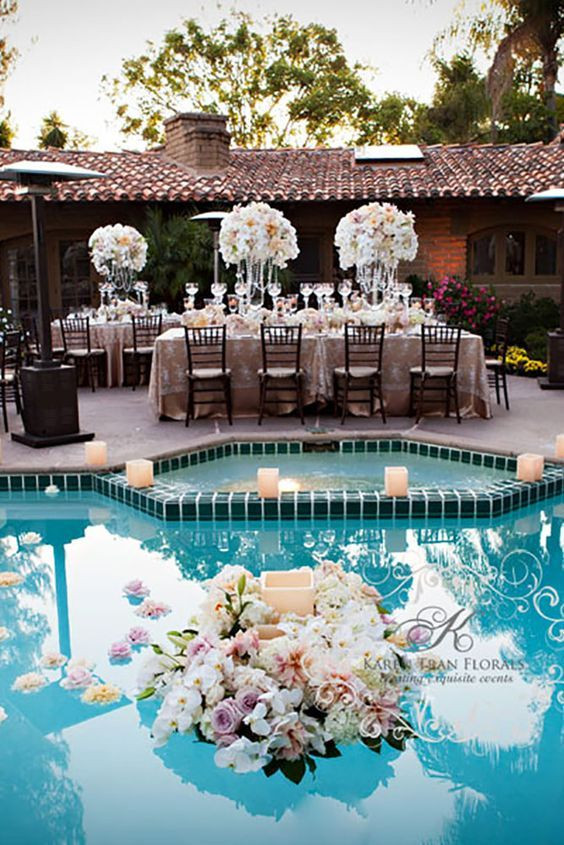 Elegant Pool Party Ideas
 captivating wedding pool party decoration ideas 10