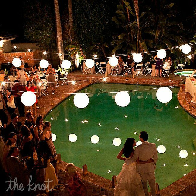 Elegant Pool Party Ideas
 A Romantic Poolside Wedding in Westwood CA